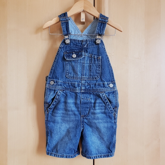 GAP Bottoms Gap Toddler Boy Overall Jean Shorts 2t Poshmark